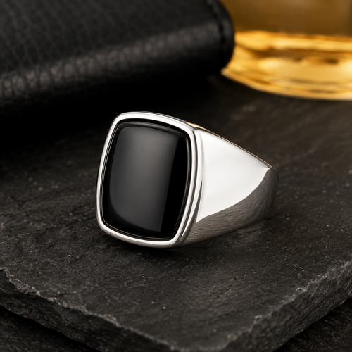 Bague Sceau Onyx