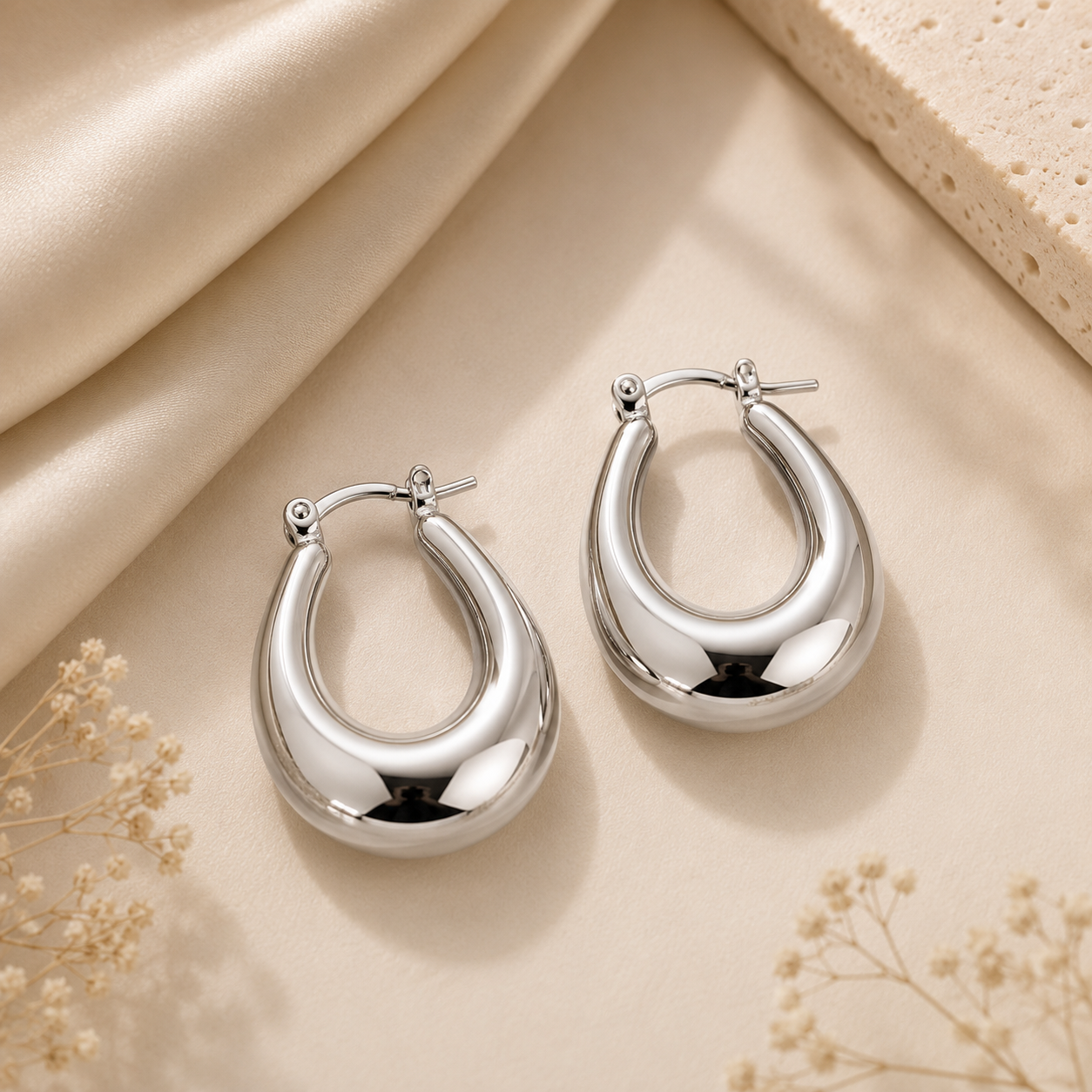 Boucles d'Oreilles Élégance Goutte