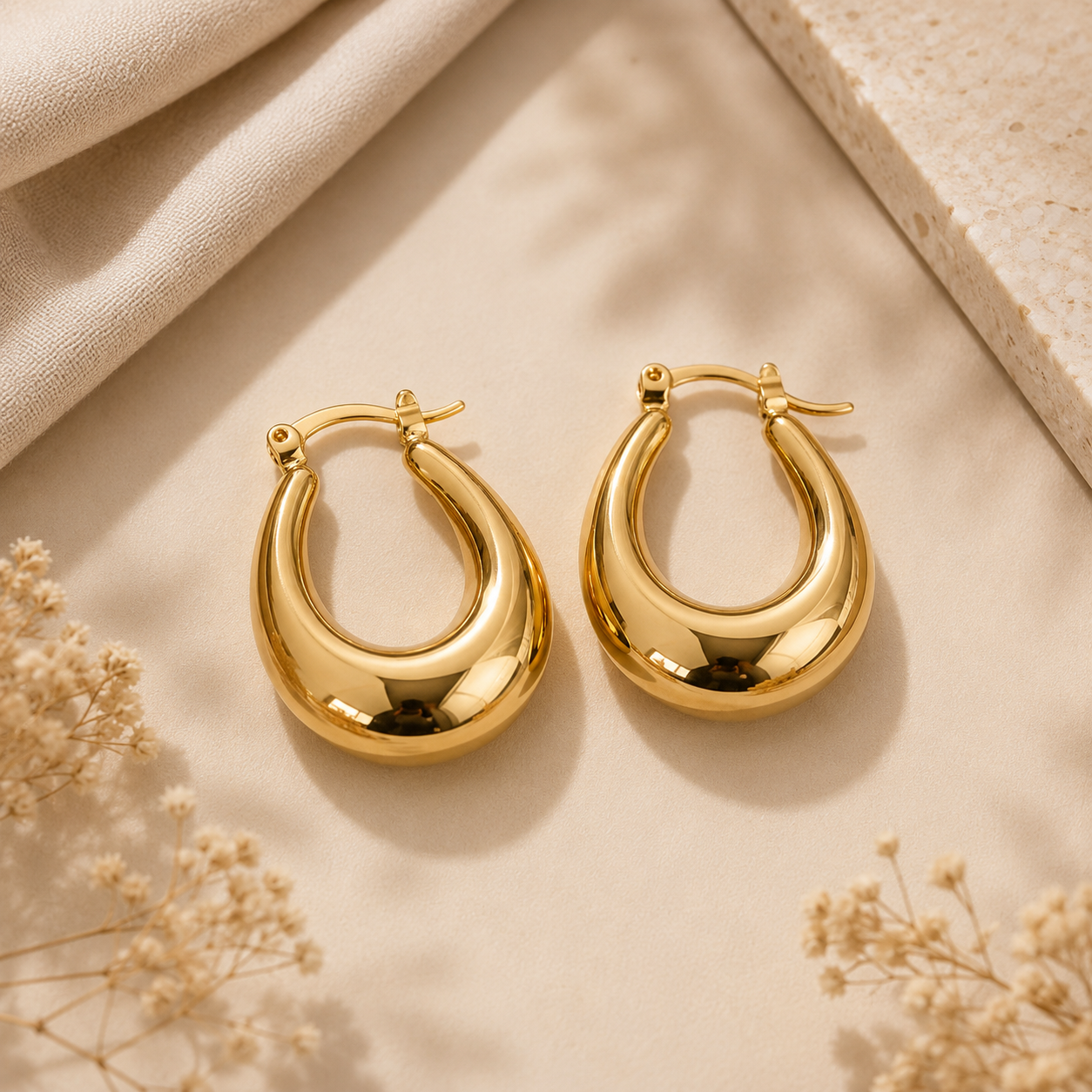 Boucles d'Oreilles Élégance Goutte