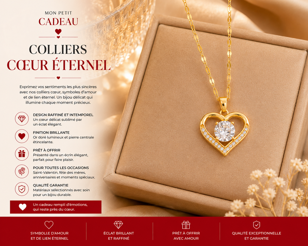 Colliers Cœur Éternel