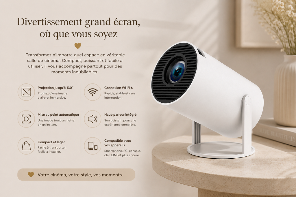 Projecteur Mini Cinéma HD